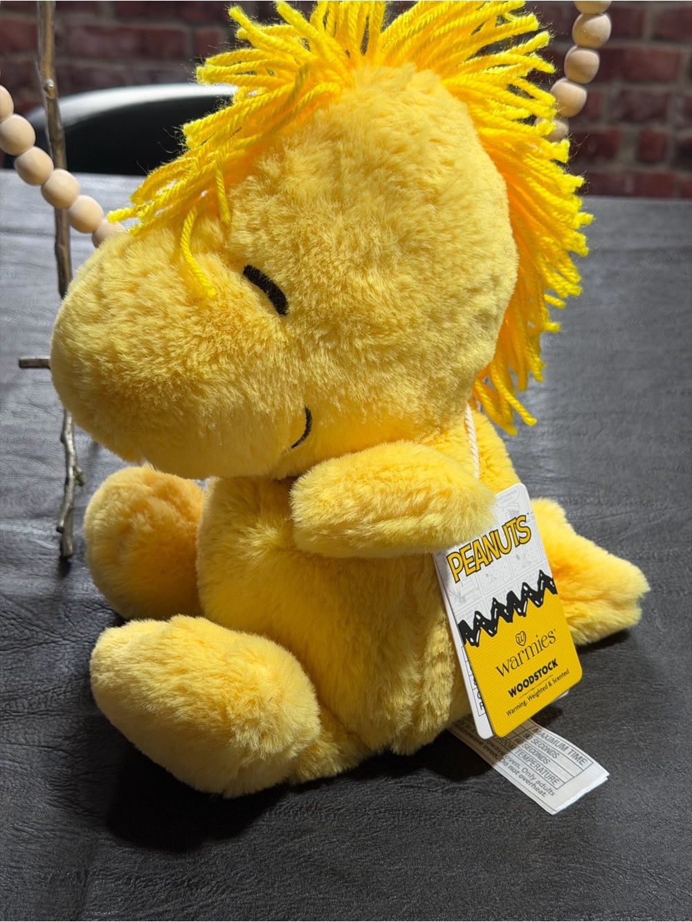 Peanuts Woodstock Warmie - Yellow plush